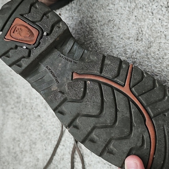 Timberland Brown Leather Work Boots with Lace-Up Design Womens - Picture 5 of 5